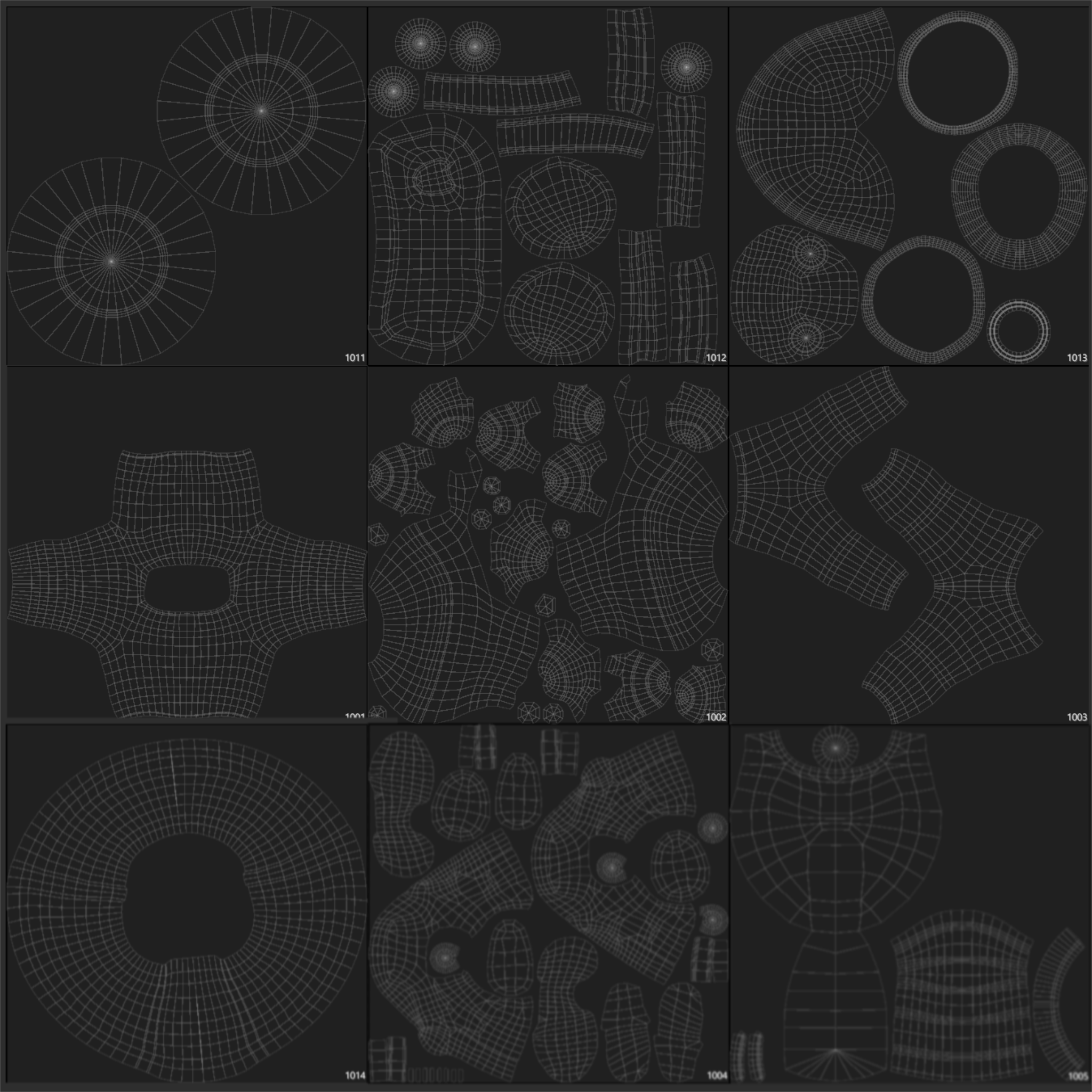 UDIMs from the highpoly model